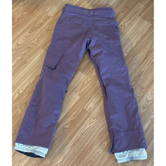 Burton Ski Snow Pants Purple Mauve Womens The White Collection Size Sm Dryride - Picture 11 of 15